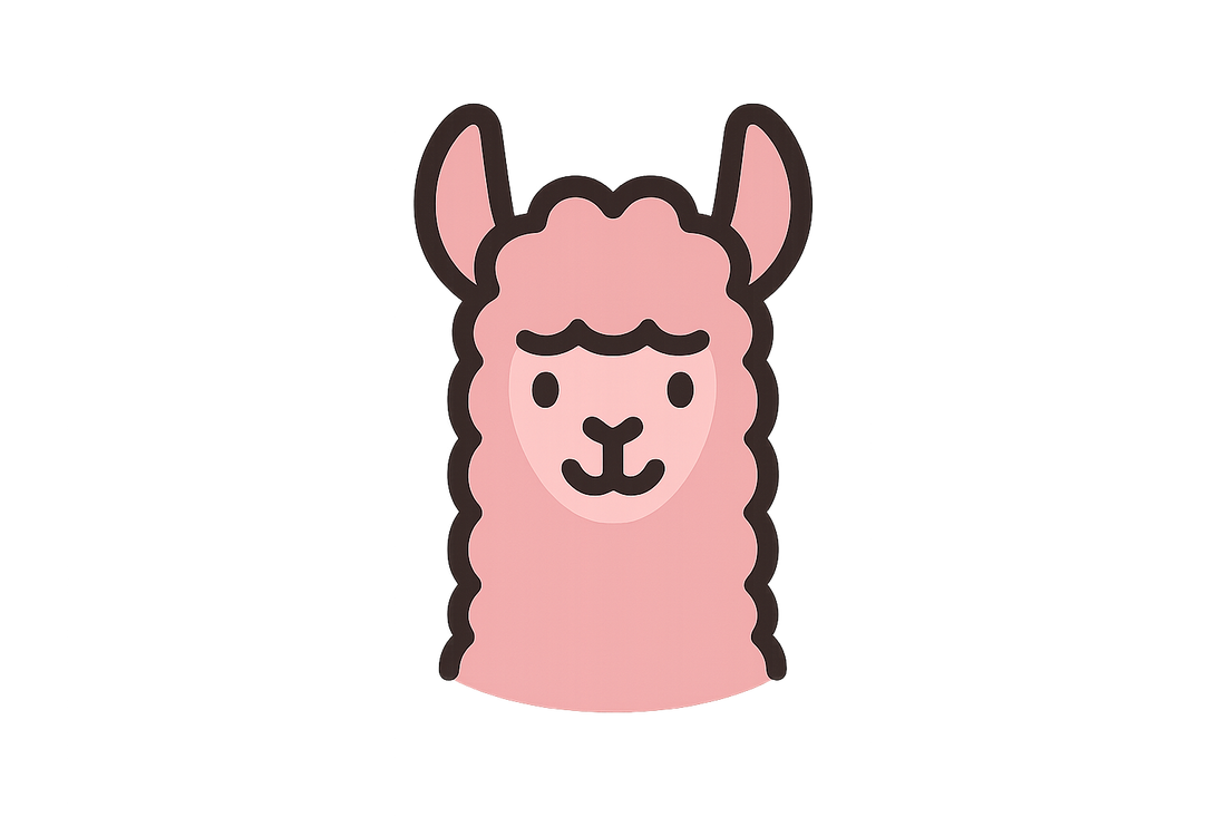 Pink llama favicon